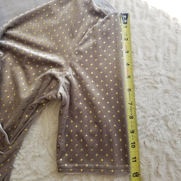 Joseph Ribkoff Studded Velour Side Cinched Dress Size 10 - Picture 14 of 16